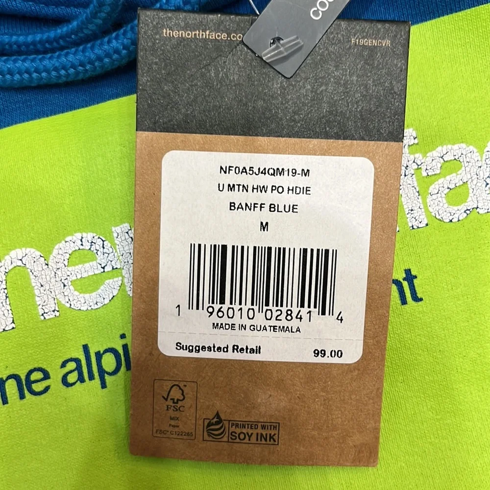 New withTags North Face Unisex Mountain Hoodie.